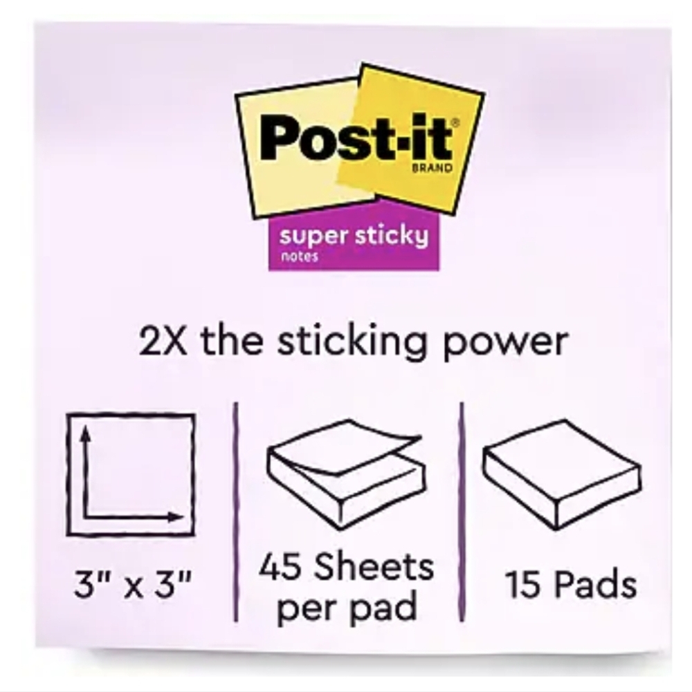 Post-It Super Sticky Notes - Picture 2 of 4